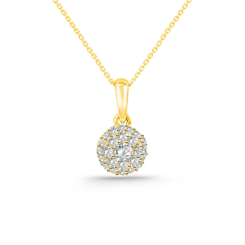 Diamond Pendant STYLE 0.32 Yellow Gold PURITY - Diamond pendants