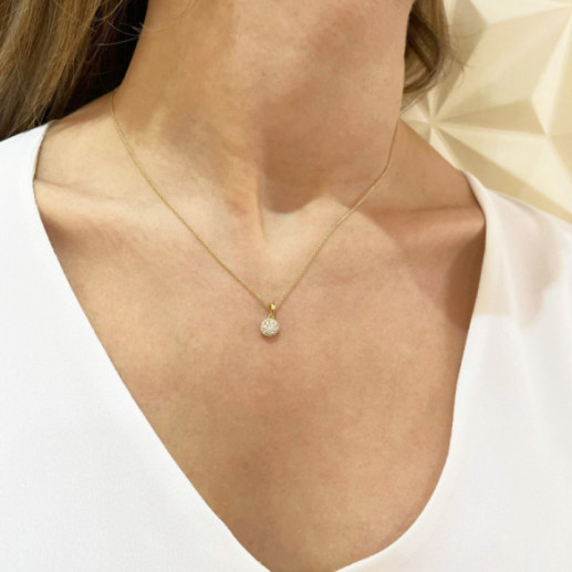 Colgante Diamantes Style 0.32 Oro Amarillo Pureza - Diamantanhänger 2