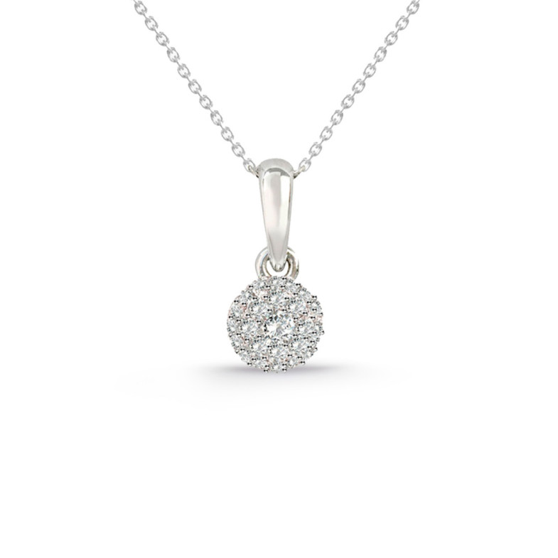 Colgante Diamantes Style 0.10 Oro Blanco - Pingentes de diamantes