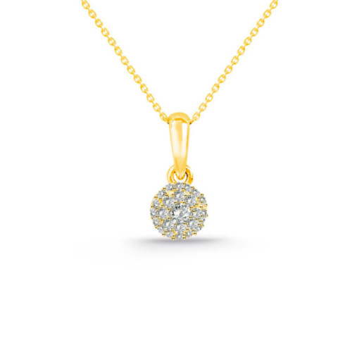 Colgante Diamantes Style 0.10 Oro Amarillo - Colgantes de Diamantes