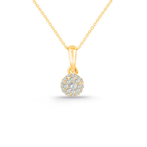 Colgante Diamantes Style 0.10 Oro Rosa - Pendentifs de diamant