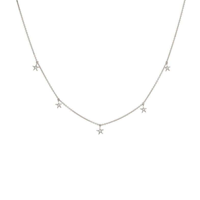 Halskette Gold Sterne Celebrity 108 - Diamant Halsketten