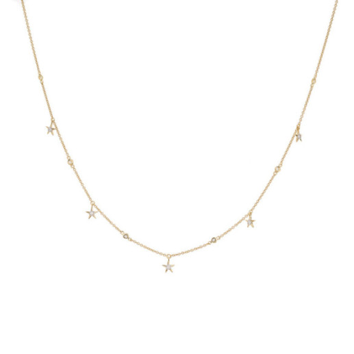 Collar Oro Estrellas Celebrity 108 - Collares de Diamantes