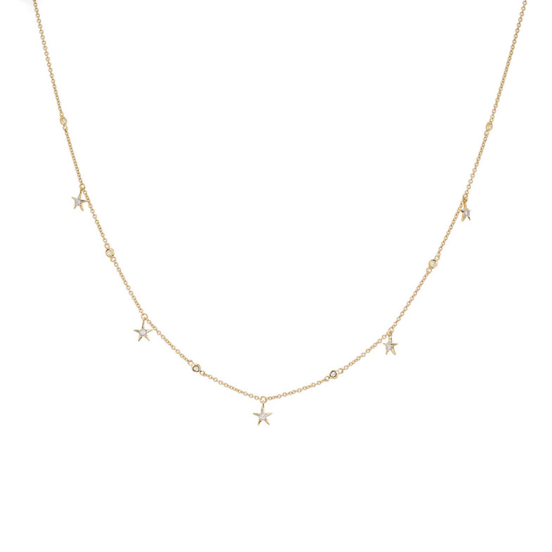 Collar Oro Estrellas Celebrity 108 - Collares de Diamantes