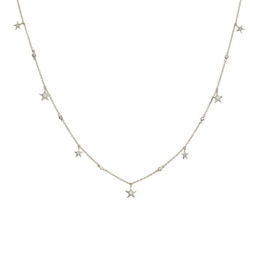 Gold Star necklace CELEBRITY - Diamond Necklaces