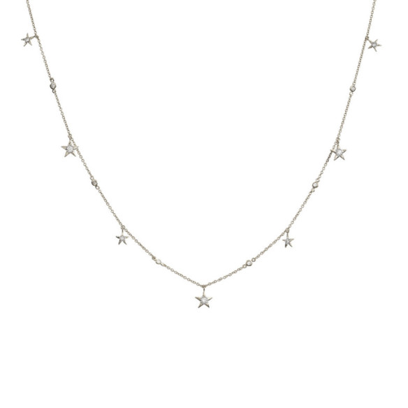 Collana in oro con stelle di celebrità - Collane di diamante