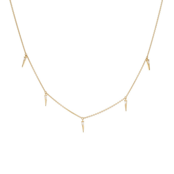 Collar Oro Pinchos Celebrity 108 - Collares de Diamantes