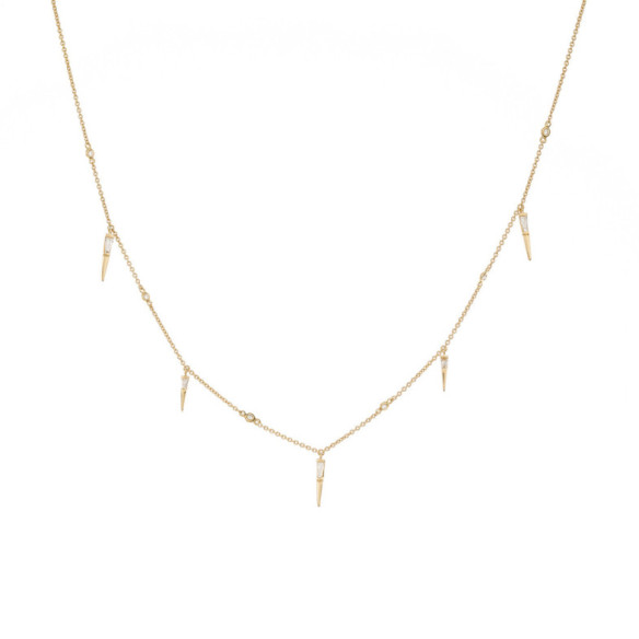 Collar Oro Pinchos Celebrity 108 - Collares de Diamantes