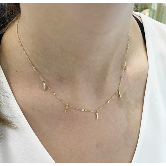 Collar Oro Pinchos Celebrity 108 - Colliers diamant