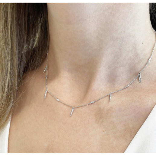 Collar Oro Pinchos Celebrity 108 - Collares de Diamantes 2