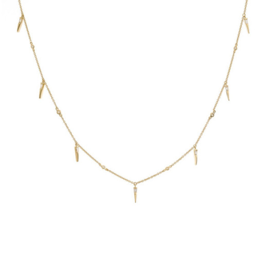 Collar Oro Pinchos Celebrity 108 - Collares de Diamantes 2