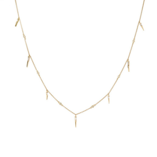 Collar Oro Pinchos Celebrity 108 - Collares de Diamantes