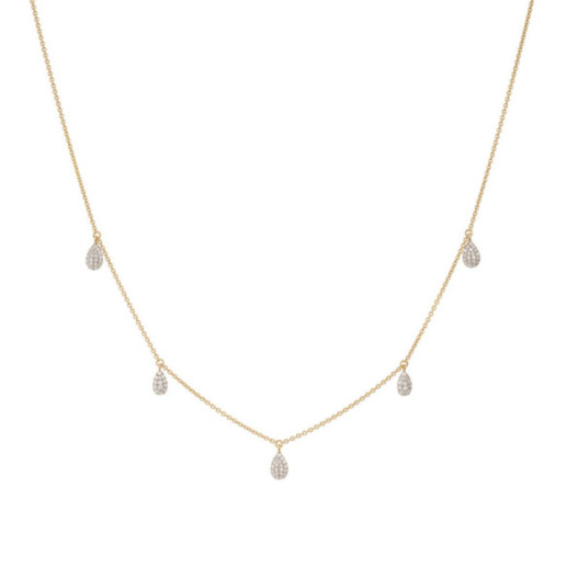 Collar Oro Gotas Celebrity 108 - Collares de Diamantes