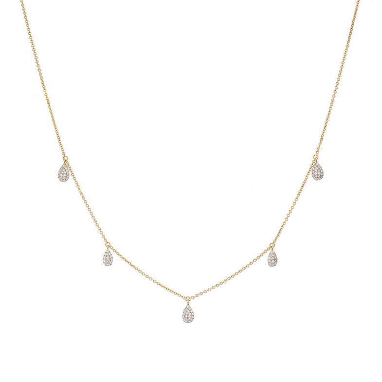 Gold necklace drops CELEBRITY 108 - Diamond Necklaces
