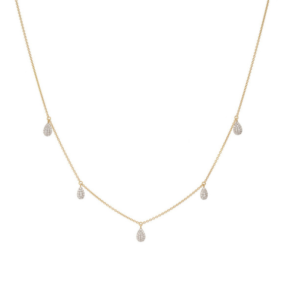 Collar Oro Gotas Celebrity 108 - Collares de Diamantes