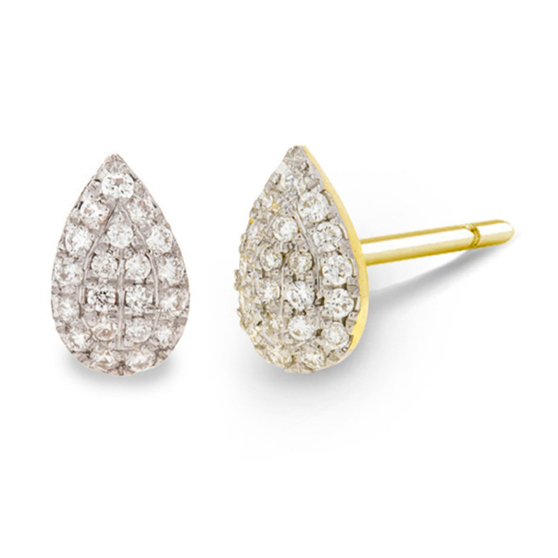 Pendientes Diamantes Gota Celebrity 0.08 - Bautismo y joyería de primera comunión