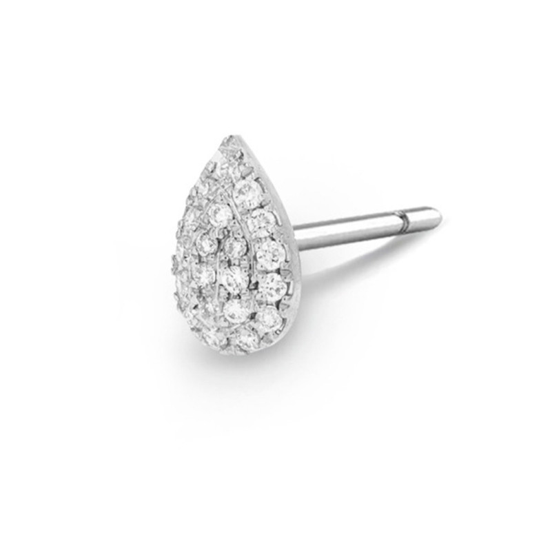 White Gold Celebrity Drop Piercing - Ear Gold PiercingGold Piercing