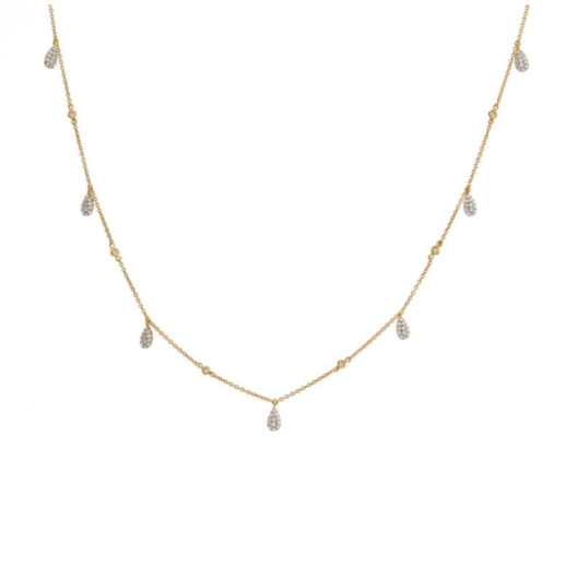 Collar Oro Gotas Celebrity 108 - Collares de Diamantes
