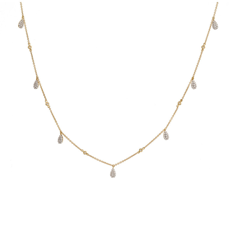 Gold necklace drops CELEBRITY 108 - Diamond Necklaces