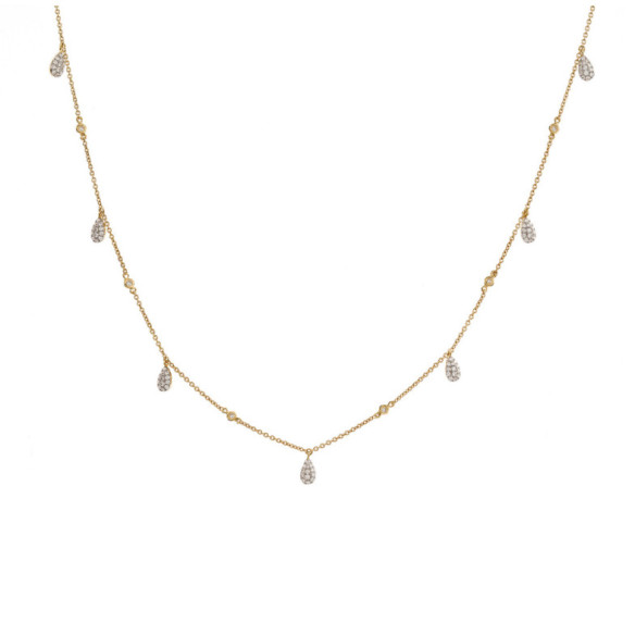 Collana d'oro Gotas Celebrity 108 - Collane di diamante