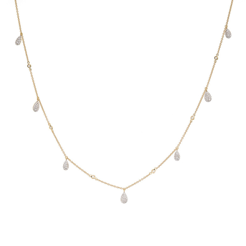 Collar Oro Gotas Celebrity 108 - Collares de Diamantes
