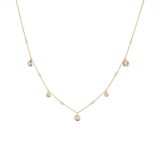 Collar Oro Chatones Celebrity 108 - Colliers diamant