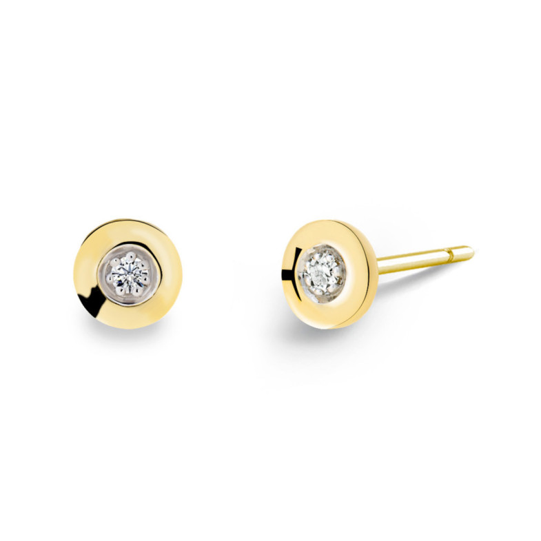 Pendientes Diamantes Chatón Celebrity 0.08 - Bautismo y joyería de primera comunión