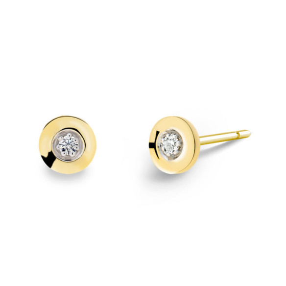 Pendientes Diamantes Chatón Celebrity 0.08 - Bautismo y joyería de primera comunión