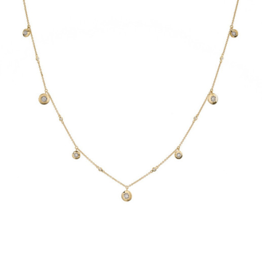 Collar Oro Chaton Celebrity 108 - Collares de Diamantes
