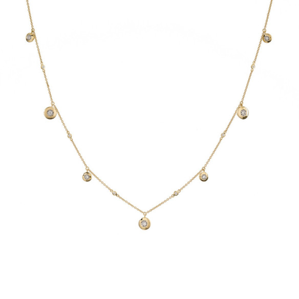 Collar Oro Chaton Celebrity 108 - Collares de Diamantes