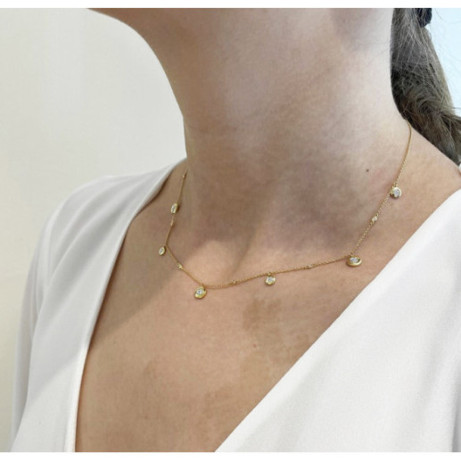 Collar Oro Chaton Celebrity 108 - Collares de Diamantes 2