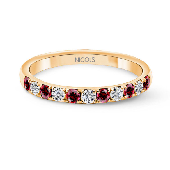 Anillo Diamantes Rubi Azalea - Anillos de Rubí