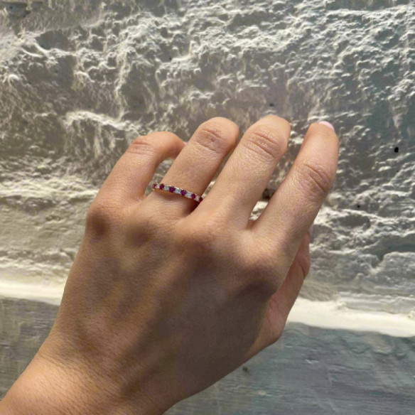 Anillo Diamantes Rubi Azalea - Anillos de Rubí