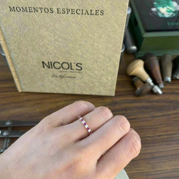 Anillo Diamantes Rubi Azalea - Anillos de Rubí