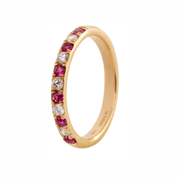 Anillo Diamantes Rubi Azalea - Anillos de Rubí