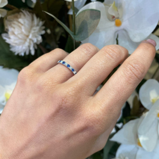 Anillo Diamantes Zafiro Azalea - ANILLOS 2