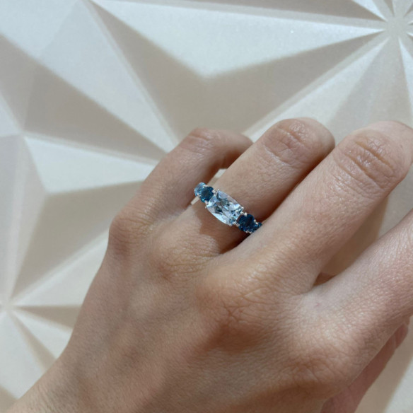 Regenbogen Gold Ring - Ringe andere Edelsteine