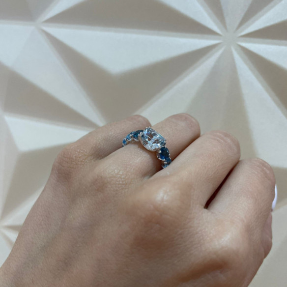 Regenbogen Gold Ring - Ringe andere Edelsteine