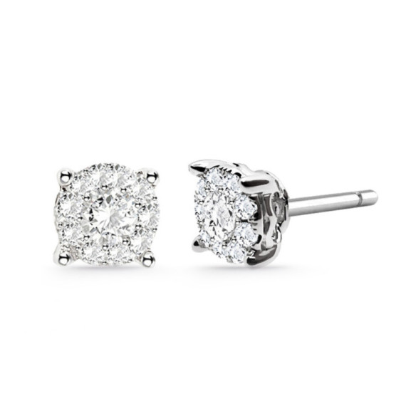 Ohrringe Diamant Eloise Dormilonas 0.40 - Brautohrringe