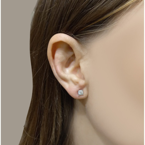 Ohrringe Diamant Eloise Dormilonas 0.40 - Brautohrringe