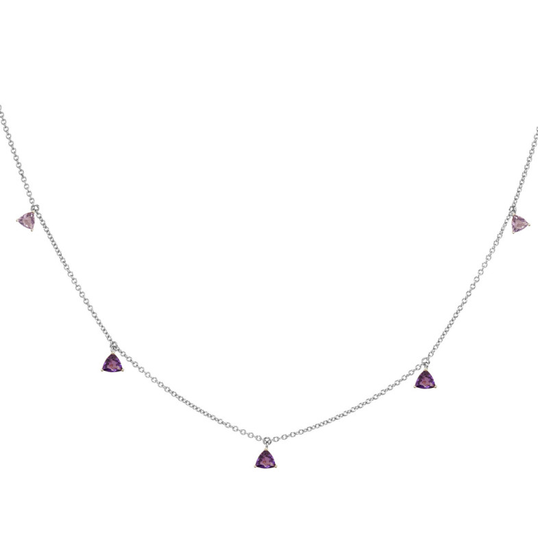Collana a sospensione Amethyst Stones Trielon - Collane altre pietre colorate