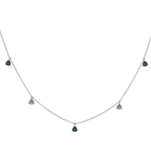 Pendenti della collana Topaz Blue Trillon - Collane di pietre blu 2