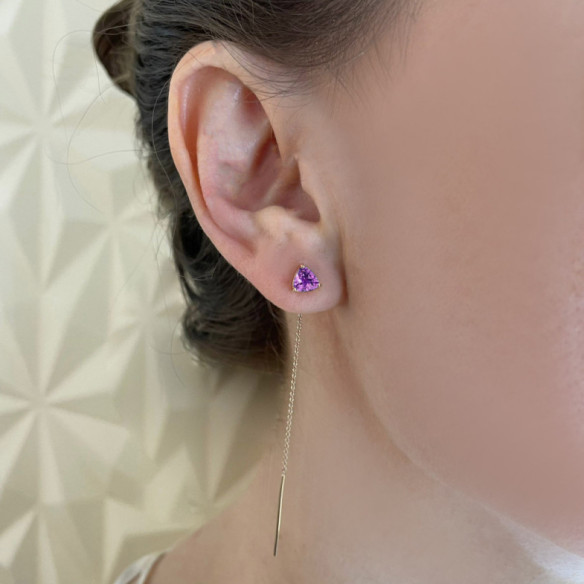 Pendientes Amatista Trillon - Pendientes Otras Piedras de Colores