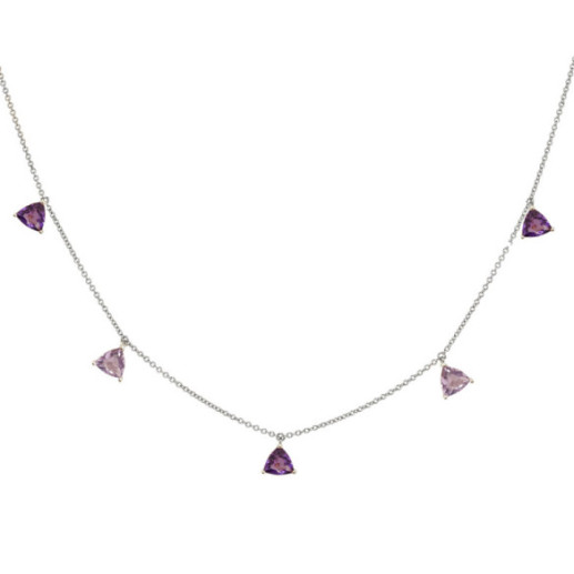 Collana a sospensione Amethyst Stones Trielon - Collane altre pietre colorate