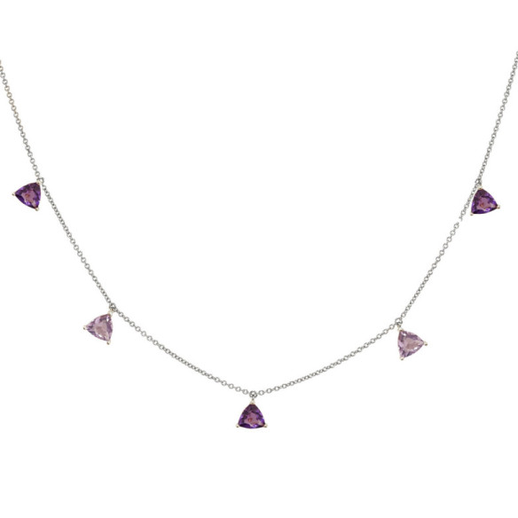 Collana a sospensione Amethyst Stones Trielon - Collane altre pietre colorate