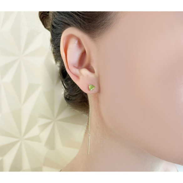 Pendientes Peridoto Trillon - Grüne Steinohrringe