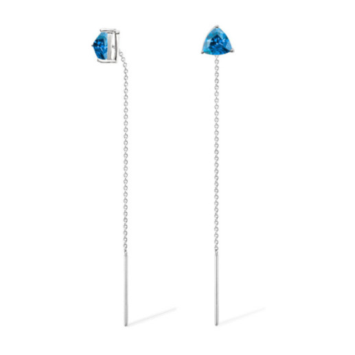 Pendientes Topacio Trillon - Blaue Steine Ohrringe