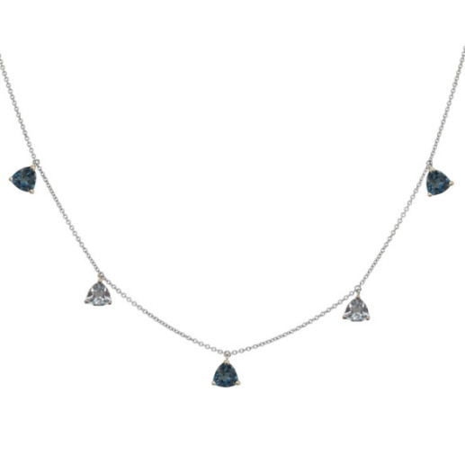 TRILLON Blue Topaz Pendant Necklace - Necklaces