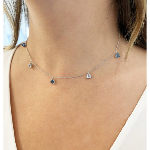 Pendenti della collana Topaz Blue Trillon - COLLANE 2