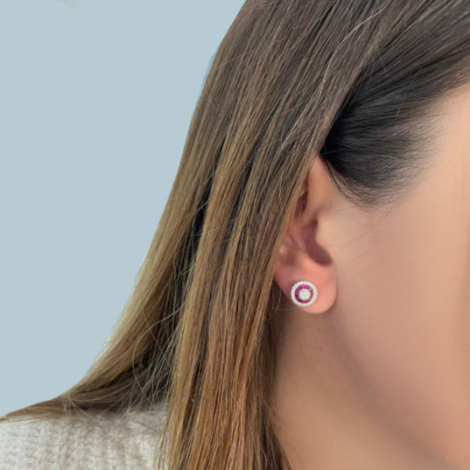 Pendientes Ojo De Perdiz Rubí - Pendientes de Rubi 2
